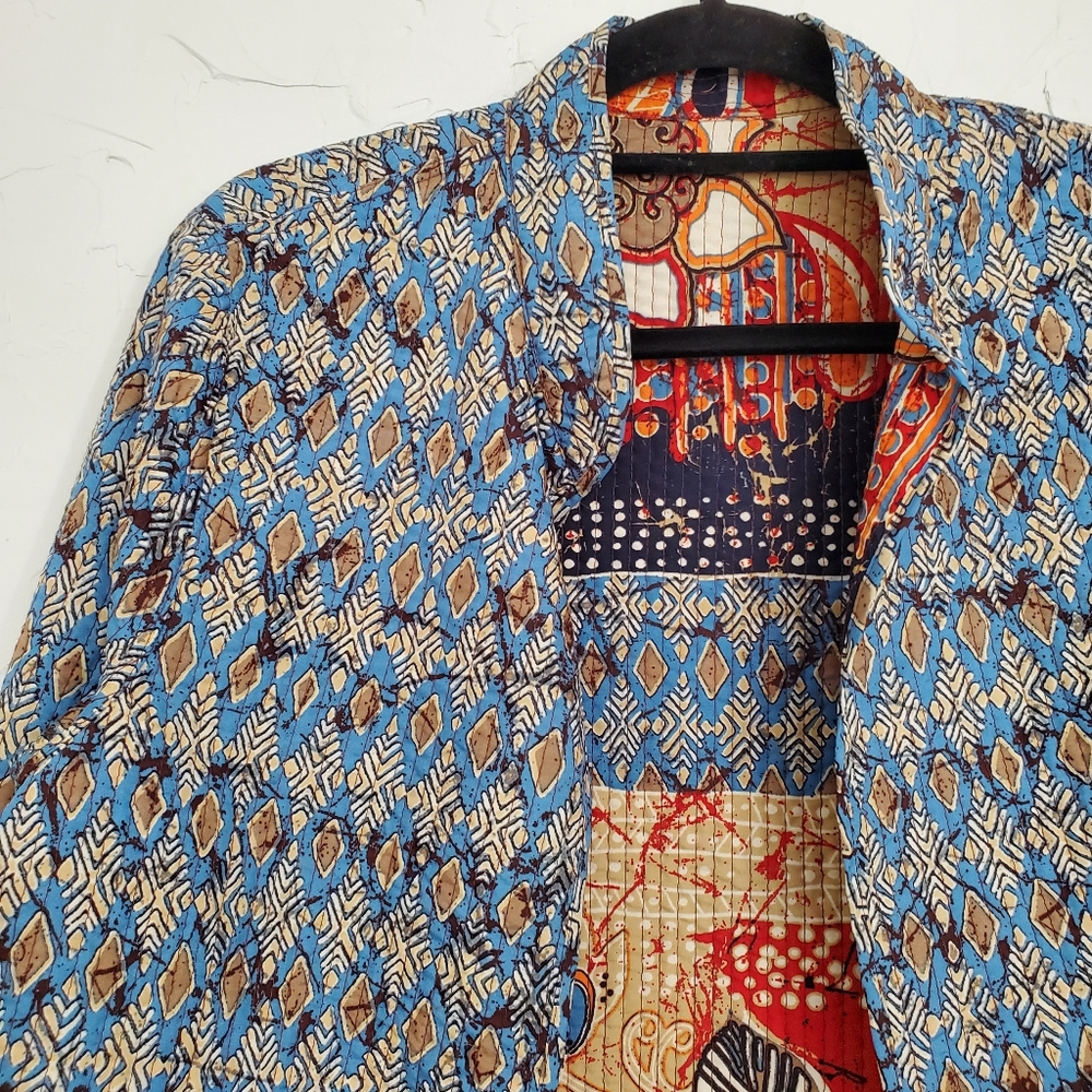 Quilted Reversible Patterned Lightweight Jacket - image 7